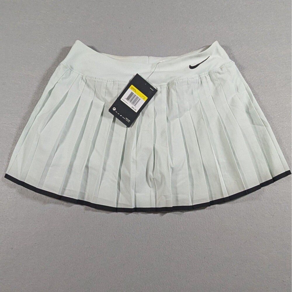 Nike court Dri-FIT Women’s Tennis Pleated Skort skirt mint green/Black S NWT